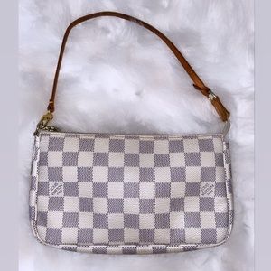 💯 Authentic Louis Vuitton Damier Azur Pochette